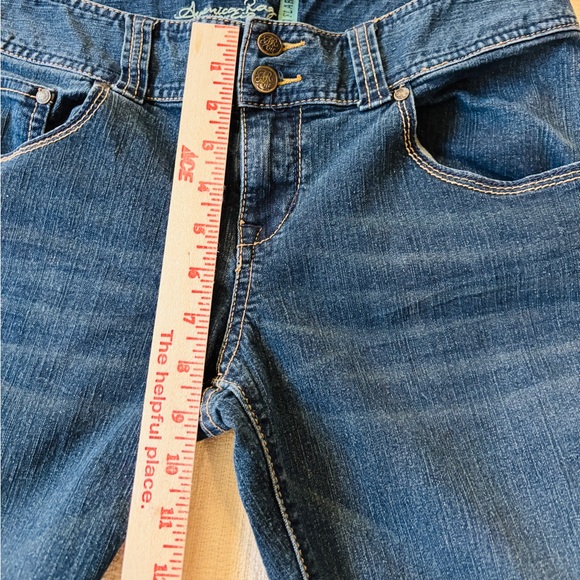 American Rag Classic Jeans Mid Flare Denim Juniors Size 11 R Denim - Picture 7 of 7